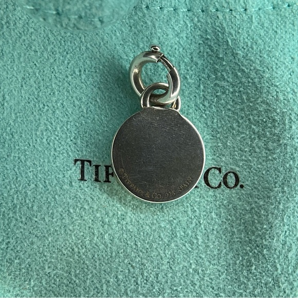 Tiffany & Co. Silver Pink Enamel 1837 Round Charm - Picture 5 of 6